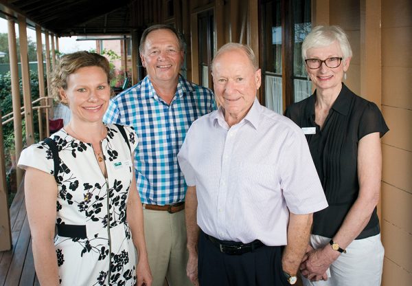 New Buderim Foundation Directors Amber James, Geoff Sawyer, new Chair Dr Russell Stitz and Jan Nelson 