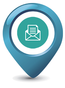 Teal icon - email