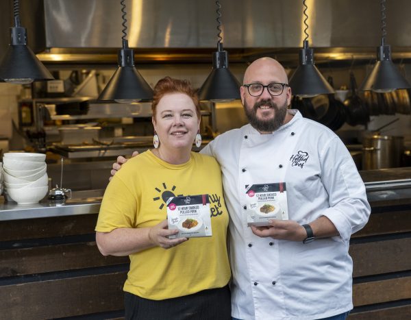 The Hatted Chef executive chef Chris Sell (right) with Sunny Street director and nurse Sonia Martin