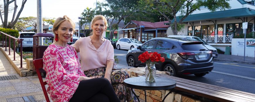 BF Colours of a Buderim Summer fashion boutique owners Nikki Miller from Segwick's and Suzanne Mailey from Gingers