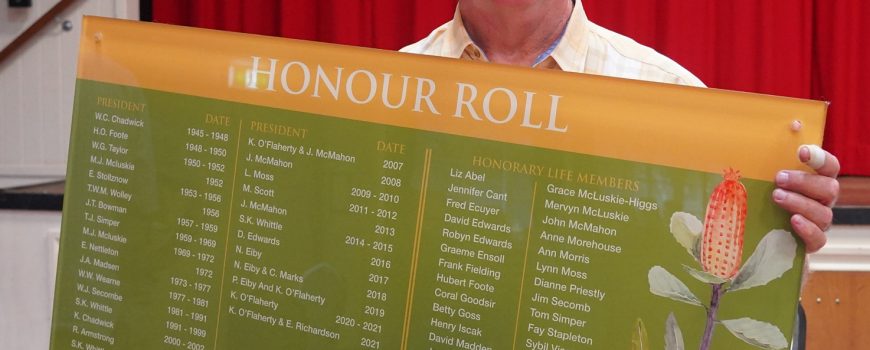 BWMCA Life Member John McMahon unveils new Honour Board - photo by Reflected Image PR RPR09707