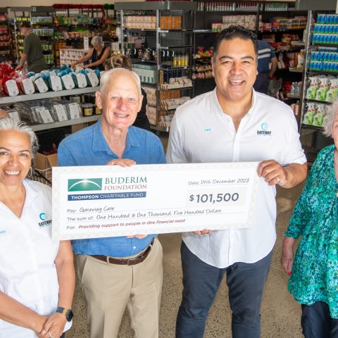 Buderim Foundation Thompson Charitable Fund grant to provide vital food relief for Coast families through Christmas & beyond