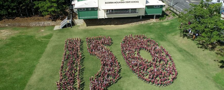 Buderim Mountain State School 2025 students are excited for 150th celebrations in June - photo by Reflected Image PR