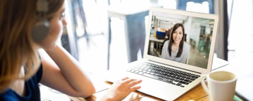 Girl on computer
