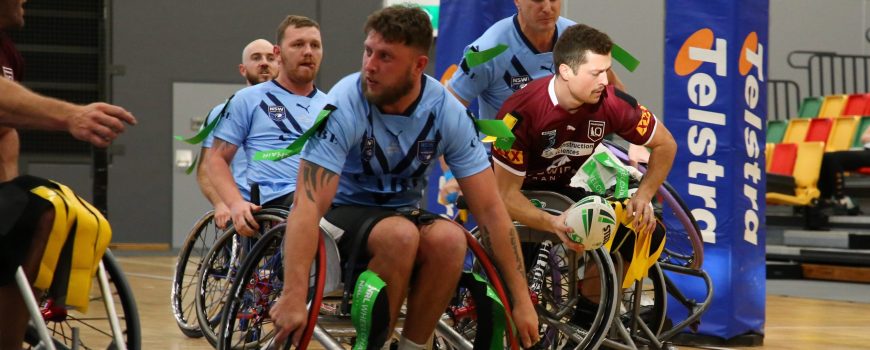 James Hill playing in 2022 Wheelchair Rugby League State of Origin IMG_0492 (2)