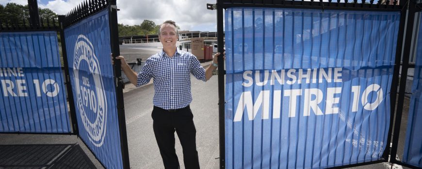 Sunshine Mitre 10 general manager Neil Hutchins is looking forward to the openning of the new flagship store at Nambour later this year