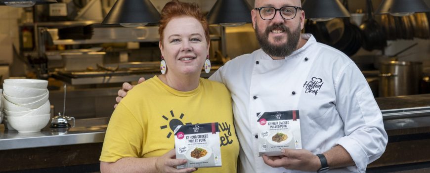 The Hatted Chef executive chef Chris Sell (right) with Sunny Street director and nurse Sonia Martin